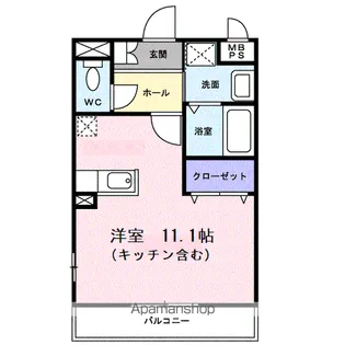 ヴィラ・エメラルド【2階】の間取り