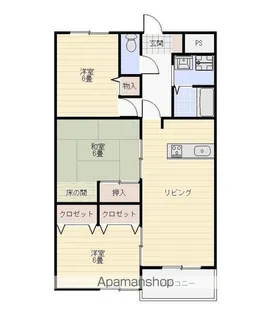 エクシード山城【3階】の間取り