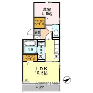 セジュール プラム【3階】の間取り