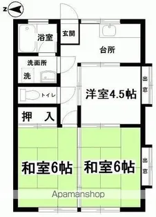 ドミール大原【1階】の間取り