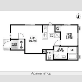 リーブルファイン松戸松飛台【1階】の間取り