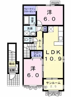 ルナソール【2階】の間取り