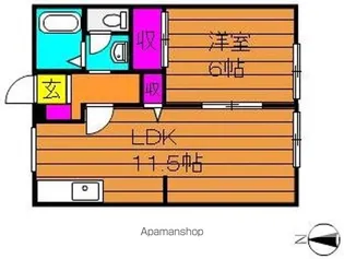 ジョイ福田【105号室号室】の間取り