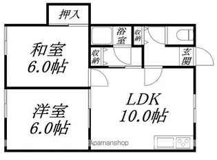 冨田アパート【202号室】の間取り