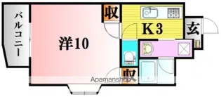 フローラ西原【7階】の間取り