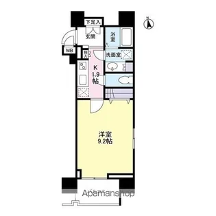 ガーラプレイス新宿御苑【3階】の間取り