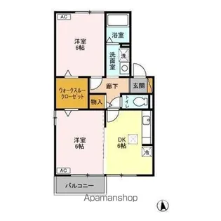 グリーンヴィラ カサハラ【1階】の間取り