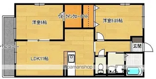ホープ【B202号室】の間取り