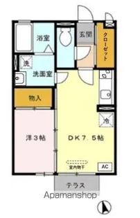 パルエクレール【1階】の間取り