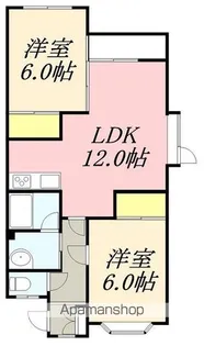 メゾン・ド・クイーン【1階】の間取り