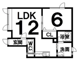 マーガレットⅠ【2-A号室】の間取り