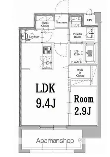 エンクレスト天神LARK【4階】の間取り