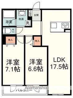 オラシオン新川【1階】の間取り