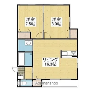 MHT星岡【201号室】の間取り