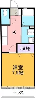 第5カネイ八帖北町アパートA棟【1階】の間取り