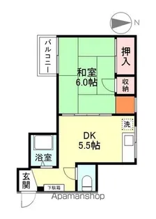 ハイコーポサカノ新庄【3階】の間取り