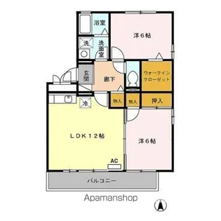 セジュール早水 Ⅰ号館【2階】の間取り