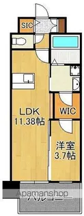 LEGEND高見【312号室】の間取り