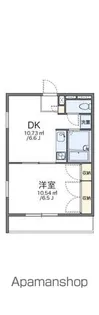 レオパレスリッツ【2階】の間取り