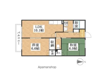 エスペランサ【2階】の間取り