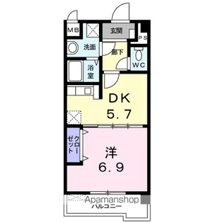 ソレイユ・ルヴァン【3階】の間取り