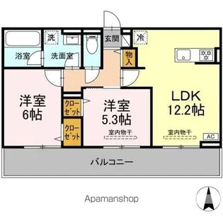 クレール林V【2階】の間取り