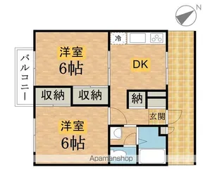 エステートピアエイト【2階】の間取り