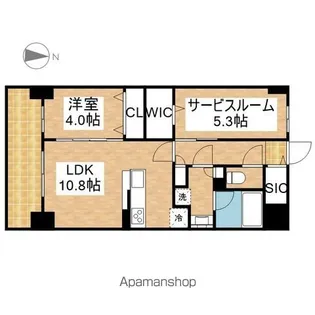 プレサンス ロジェ 栄三丁目【9階】の間取り