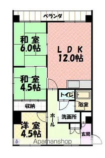 7条レジデンス【306号室】の間取り