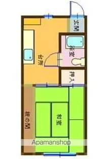 ピースフル平山【103号室】の間取り