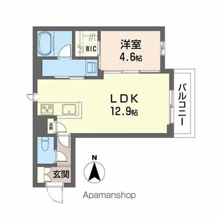 ユーグレイス東島田【2階】の間取り