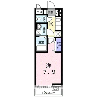 アザレアコート【2階】の間取り