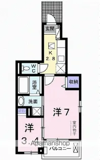 ソレアードさくら【1階】の間取り