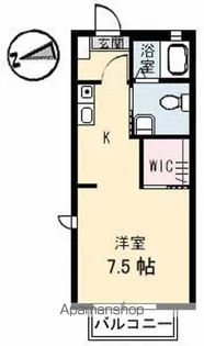 ラ・カーナS【2階】の間取り