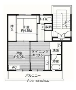 ビレッジハウス柴宿1号棟【305号室】の間取り