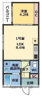 モンテソラーレ【1階】の間取り