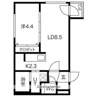 シティプレミア宮の森【4階】の間取り