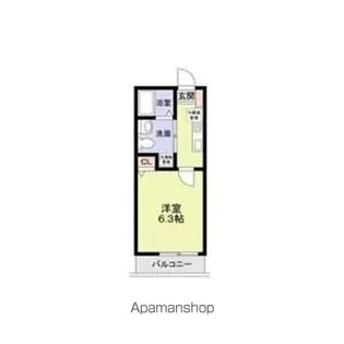 パルトネール日吉II【1階】の間取り