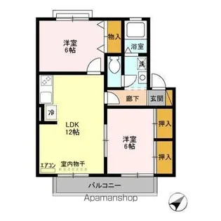 エクセル A・B【1階】の間取り