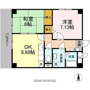 ロイメント名駅【2階】の間取り