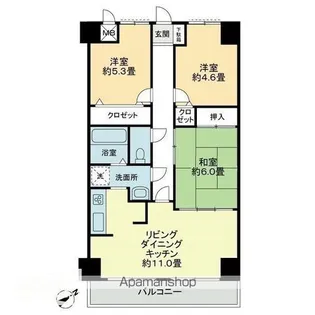 エスポワール辻【4階】の間取り