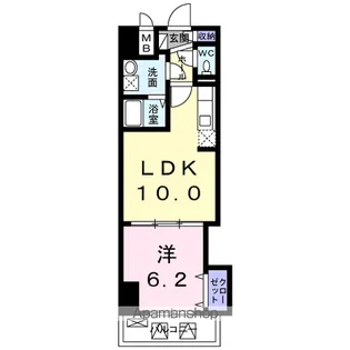 サンハイム平野宮町【3階】の間取り