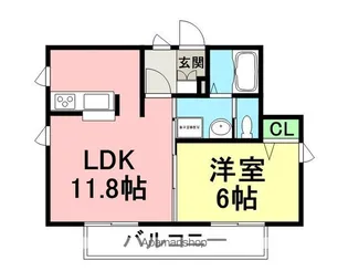 シェモワ【101号室】の間取り