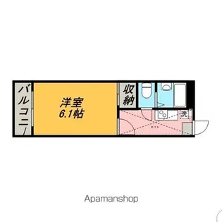 レオパレス四ツ木【3階】の間取り