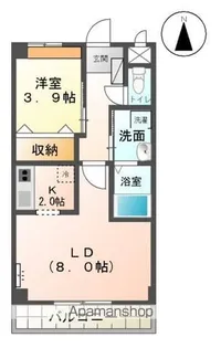 コンフォールそよ風【2階】の間取り