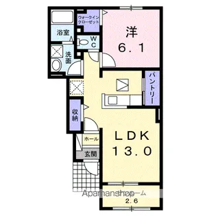 リーフ桜【1階】の間取り