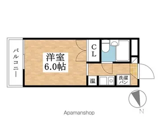 ピエ・タ・テル杉山【204号室】の間取り