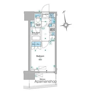 ルフォンプログレ品川大井【8階】の間取り