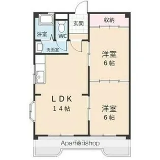 マンションイトキ【1階】の間取り