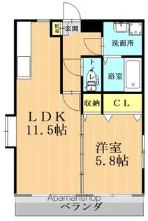 グランディール小山Ⅰ【3階】の間取り